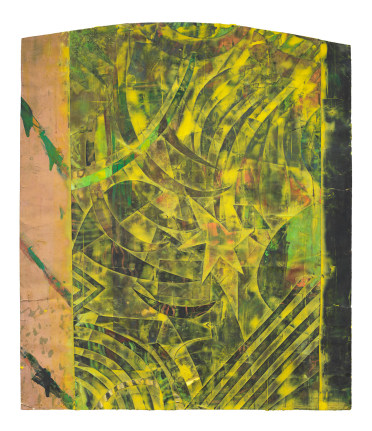 Burlesque, 1985 Monoprint, acrylic and collage on paper