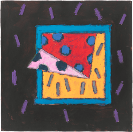 Untitled (Study for Night Moods), c. 1981-1983, Casein, graphite, wood, and paper collage on paper
