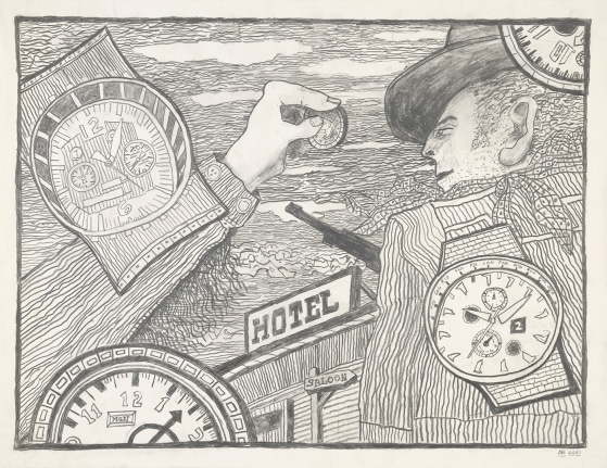 Winchester 73, 2020, Pencil on paper