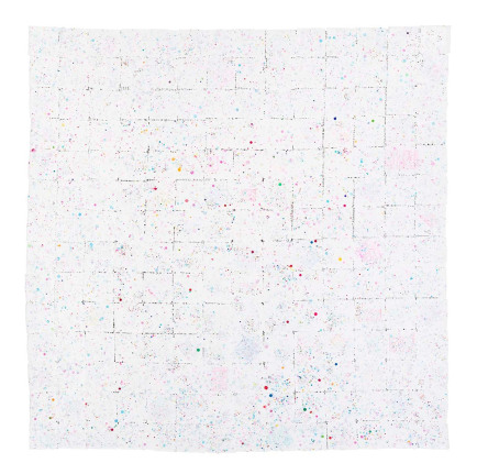 Untitled #2 (Ice Bay), 2021, Mixed media on canvas