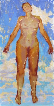 Ascension II, 2025    Oil on oil paper 16 x 12 inches