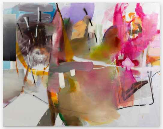 Mode, 2005, Oil and paper on canvas