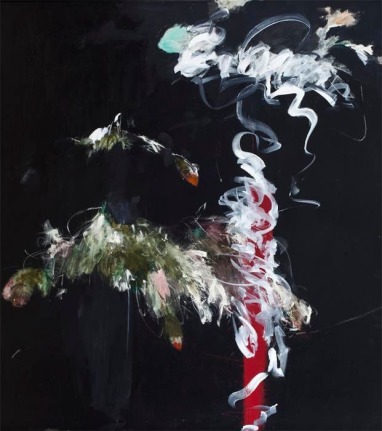 Farideh Lashai Foliage in Darkness Series (red vase), 2007