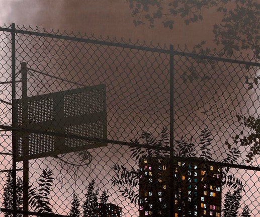 Blacktop, 2013 Acrylic on linen over panel