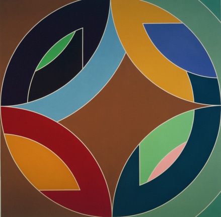 Flin Flon, 1970, polymer and flourescent paint in canvas