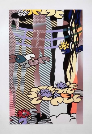 Roy Lichtenstein Water Lilies with Japanese Bridge, 1992