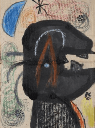 Joan Mir&oacute; Personnage dans la nuit, 1979