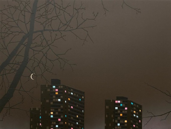 Crescent, 2013 Acrylic on canvas over panel