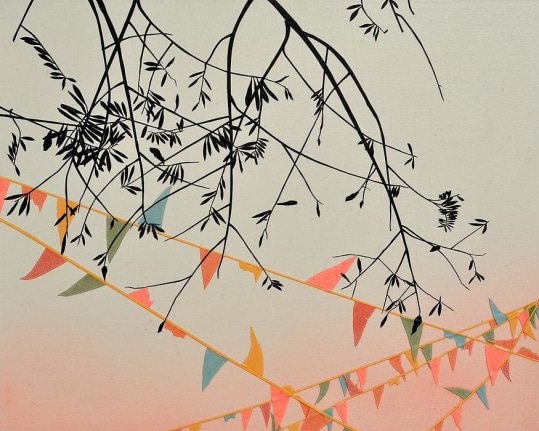 Flags, 2011 Acrylic on canvas over panel