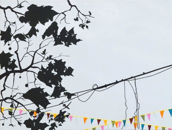 Raceway, 2008 Acrylic on canvas over panel