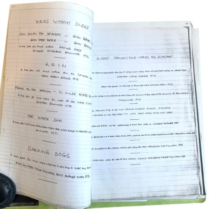 Hamish Fulton, 100 Walks, Alternate Projects