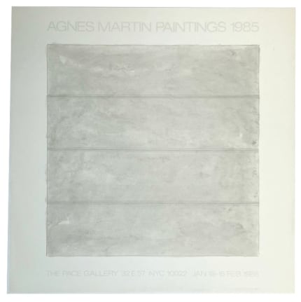 Agnes Martin  Agnes Martin Recent Paintings Alternate Projects