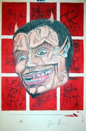 Study for Sin of Pride, 1987. Color Xerox, 10 x 8 1/2 inches. MP d-308