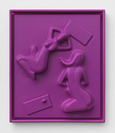 Salt, 2018. HDPE, Wood, 23 1/2 x 20 x 3 inches (59.7 x 50.8 x 7.6 cm).