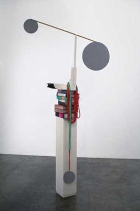 Books and Sculptures, 2007. Wood, plaster, paper, 86 x 43 x 12 inches (218.4 x 109.2 x 30.5 cm). MP 6