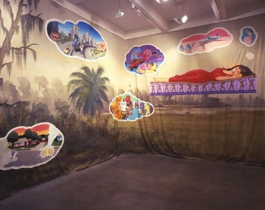 The Woman in the Wilderness (detail), 2005. Acrylic on oil cloth, 78 feet, 9 inches long, 15 feet high (2400 cm long, 457.2 cm high). MP 162