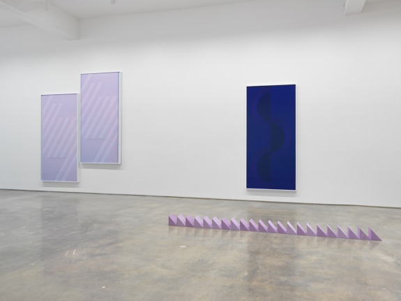 Sara VanDerBeek's exhibition Pieced Quilts, Wrapped Forms