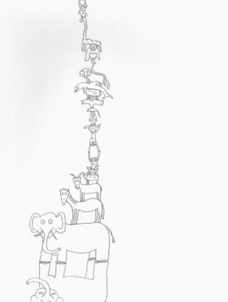 Olaf Breuning Animal Ladder, 2008