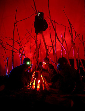 Apes, 2001. Mixed media, dimensions variable. MP 1