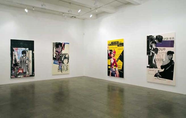 Paulina Olowska, installation shot. "Nowa Scena," 2007. Metro Pictures, New York.