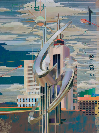 Guangzhou Electric Power, 2017. Oil on canvas, 200 x 150 cm.