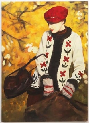 Cardigan Smrek, 2010. Oil on canvas, 76.77 x 55.12 inches (195 x 140 cm). MP 65
