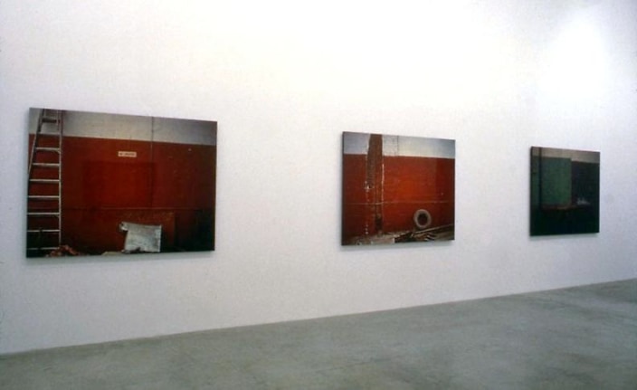 "Paint, Wall, Pictures: Something Always Follows Something Else She Wasn't Always a Statue," installation view, 1997. Metro Pictures, New York.