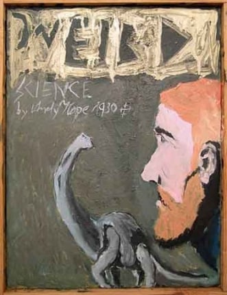 Weird Science, 2006. Oil on board, 16.34 x 12.2 inches (41.5 x 31 cm). MP 7