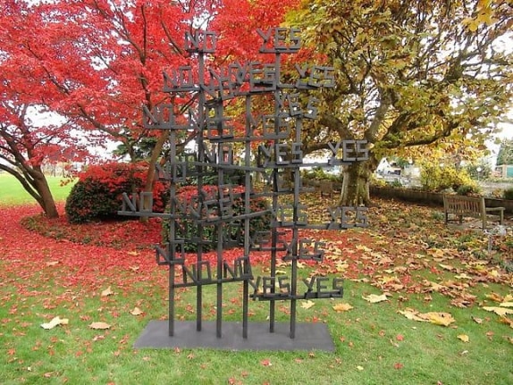 "Art in the Park VI," installation view, 2011. Baur au Lac Park, Zurich.