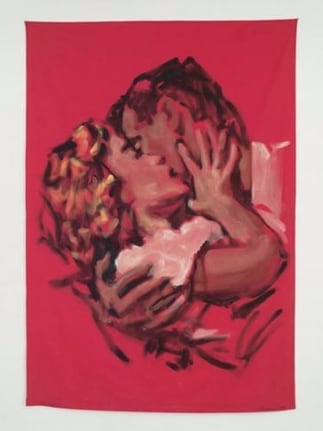 The Serpent, 1986. Acrylic on twin bedsheet, 94 x 64 inches (238.8 x 162.6 cm). MP 11