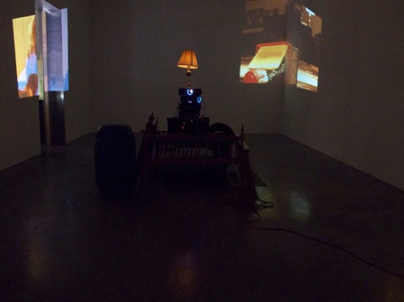 Grundlegung Zur Krankisch Grundrisse Kopf bis Magen Innere Wirkung Natur Kapputt Aus Gemacht, 2011. Four-channel film and mixed media, dimensions variable. MP 26