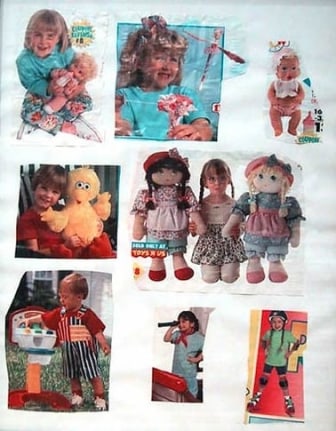 Mike Kelley, Idol Worship, Mostly, 1995. Collage on paper, 14 x 10-5/8 inches. MP 9527