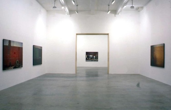 "Paint, Wall, Pictures: Something Always Follows Something Else She Wasn't Always a Statue," installation view, 1997. Metro Pictures, New York.