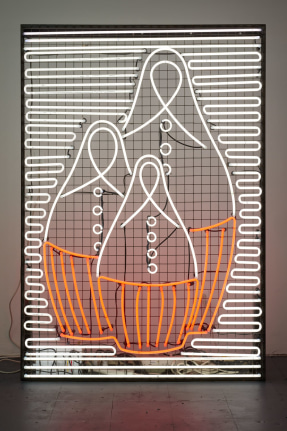 Natascha, 2010. White neon, 78.74 x 51.18 inches (200 x 130 cm).