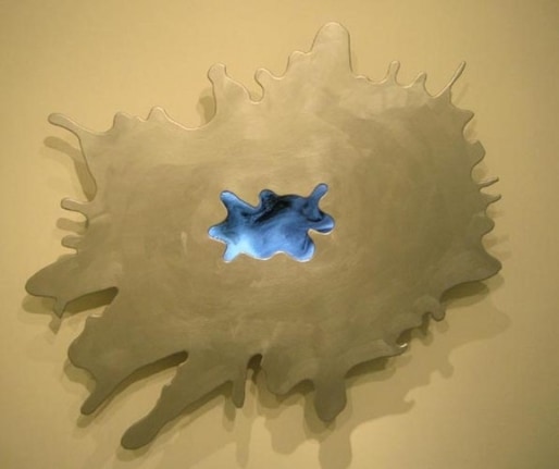 Tony Oursler, Not yet titled, 2007. Painted aluminum sculpture, coby dvd player, Samsung LN-S1952W monitor, approximately 45.5 x 58 inches. MP 567
