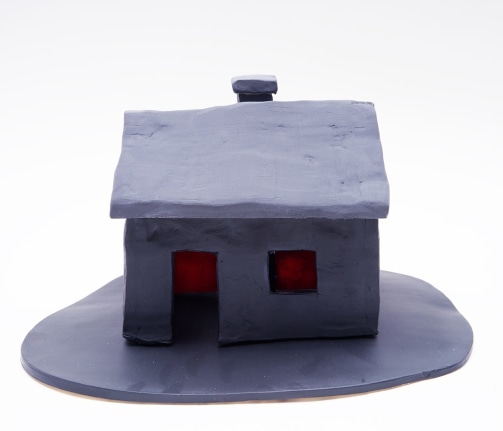 House, 2017, 4 ceramic sculptures, 7.87 x 12.99 x 9.45 inches, (20 x 33 x 24 cm)