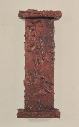 I, A Man, 1986. Acrylic on canvas, 13 x 5 x 3 inches. MP 123