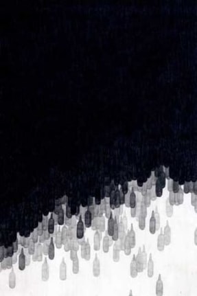 When Night Comes Down, 2007. Graphite and watercolor on paper, 12 x 7-3/4 inches (image) (30.5 x 15.9 cm); 19-3/4 x 14-3/4 inches (frame) (46.4 x 33.7 cm). MP D-190
