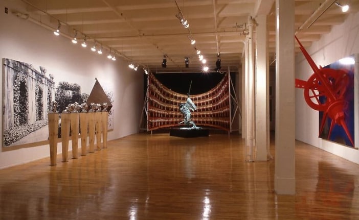 &quot;Steel Angels: Part II,&quot; installation view, 1986. Metro Pictures, New York.