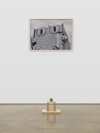 Untitled (Tappet), 1987. Electrical box, wood, dye sublimation print,