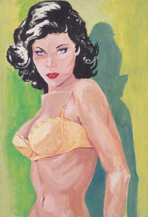 Wait Your Turn, 1979. Acrylic on board, 18-1/4 x 12-1/4 inches (45.1 x 29.8 cm). MP 4