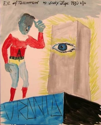 Eye of Tomorrow, 2006. Oil on board, 20.08 x 15.75 inches (51 x 40 cm). MP 2
