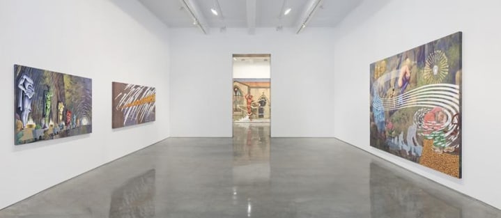 Jim Shaw, "I Only Wanted You to Love Me." Installation view, 2014. Metro Pictures, New York.