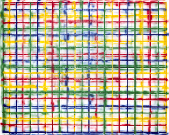 Grid Spray, 2009. Mounted c-print on 6mm sintra, framed, 61-5/8 x 76-5/8 inches (153.4 x 191.5 cm). Edition of 3. MP P-67
