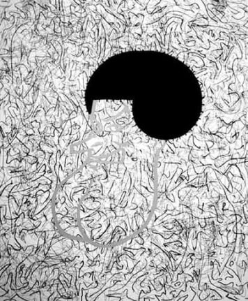 Untitled, 2003. Marker and paint pen on paper, 17 x 14 inches. MP D-344