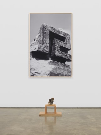 Untitled (East Village), 1987. Found object, wood, dye sublimation print,