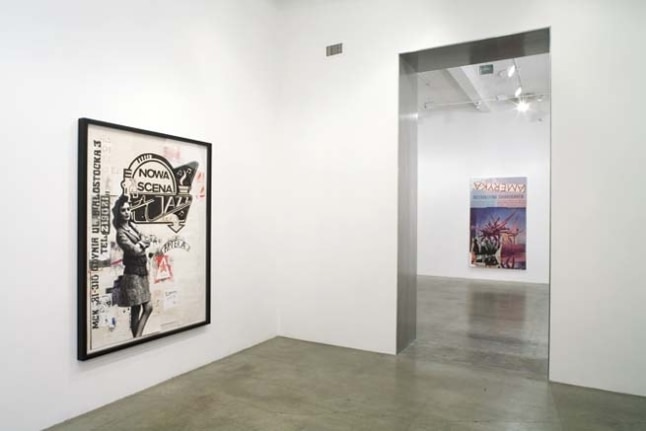 Paulina Olowska, installation shot. "Nowa Scena," 2007. Metro Pictures, New York.