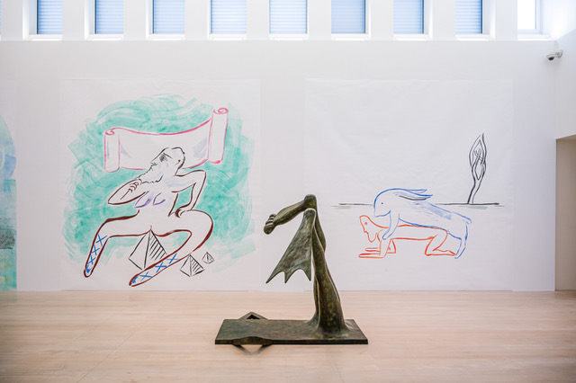 Mother Tongue. Installation view, 2020. Kestner Gesellschaft, Hanover. Photo: Rafael Heygster.