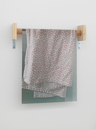 Untitled (Red Dot Dish Towel), 2018.