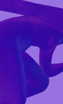 Sara VanDerBeek photograph "Blue Nude III"